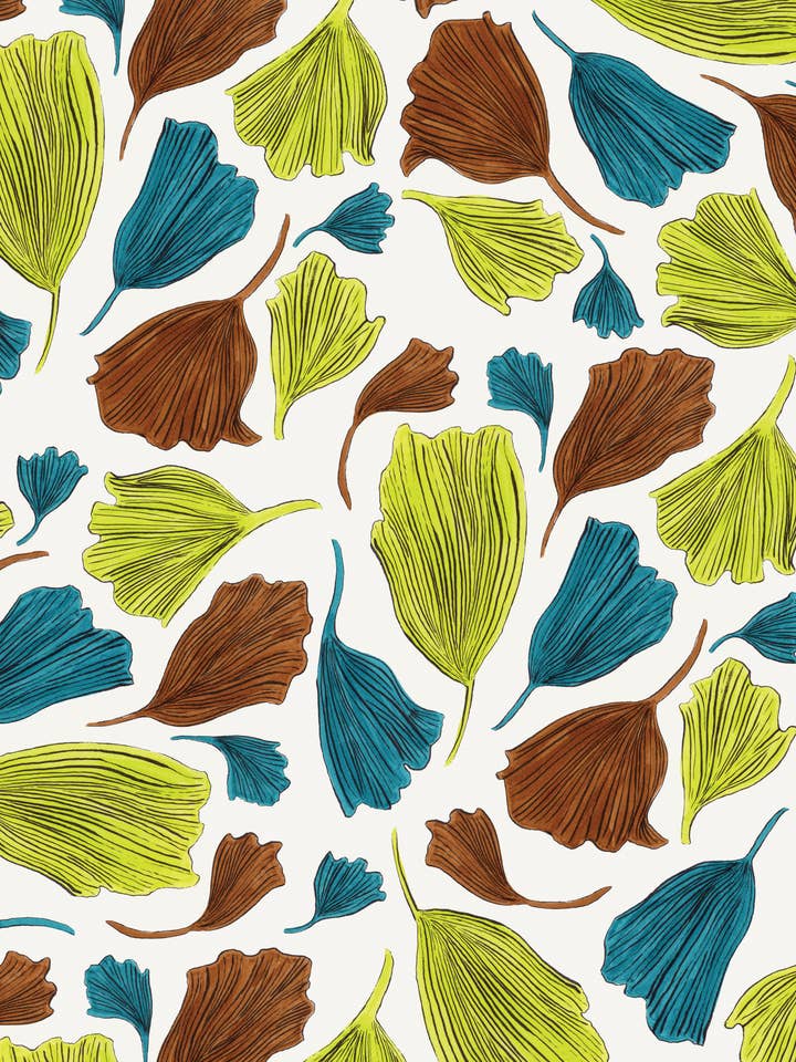 Ginkgo Leaves Signed Print for wholesale by Amanda Laurel Atkins Art + Illustration