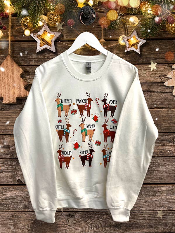 GILDAN SS DTF REINDEERS TEES, TSHIRTS, T-SHIRTS, for wholesale by L&B Life