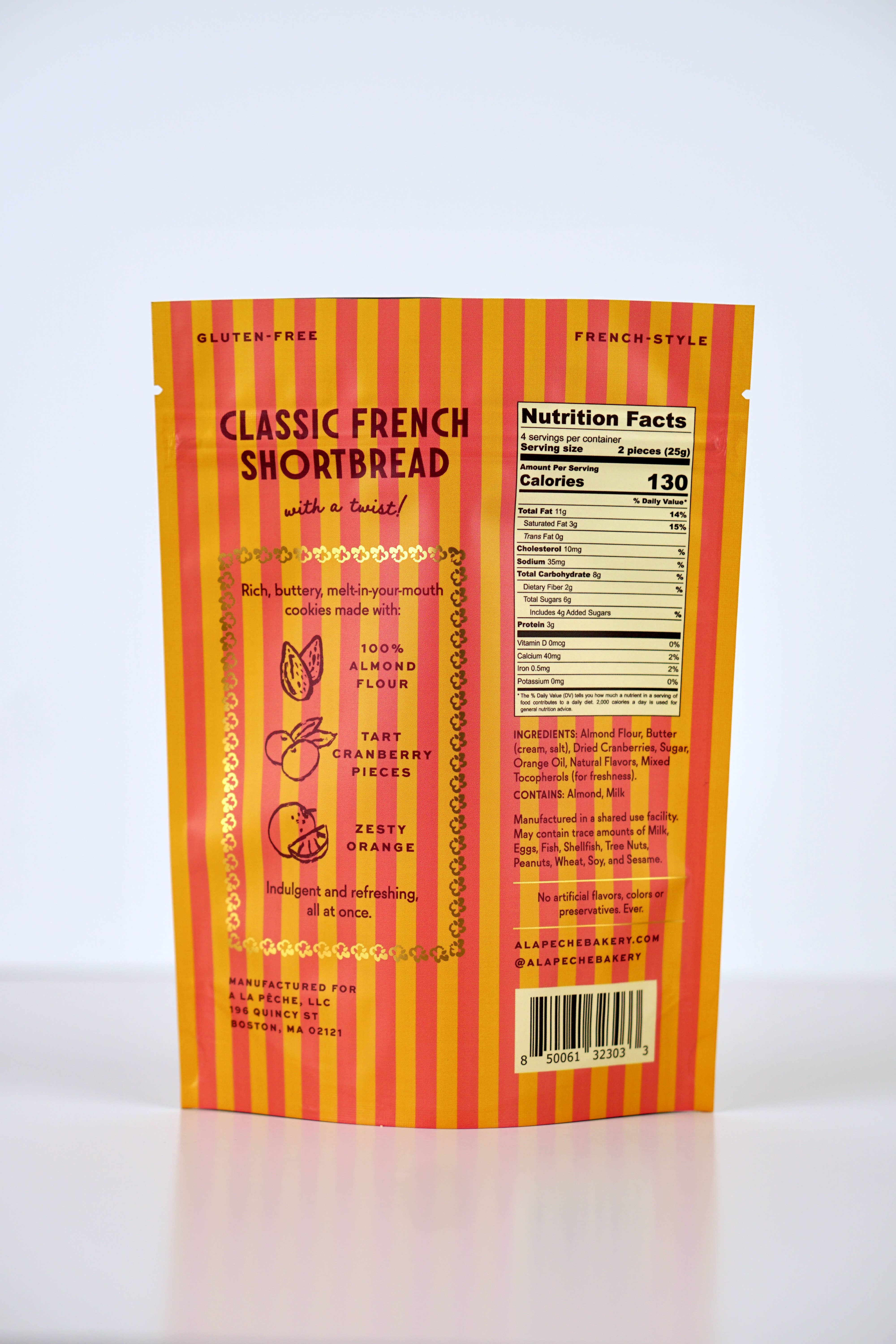 La Pêche - Wholesale Cookie - Cranberry Orange Sablé Butter Cookie 1