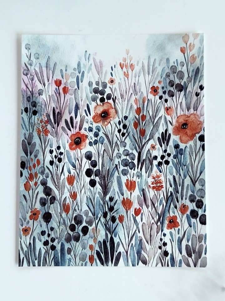 Tirage d'art - Aquarelle florale - Brume pour la vente par Elaine in the Membrane