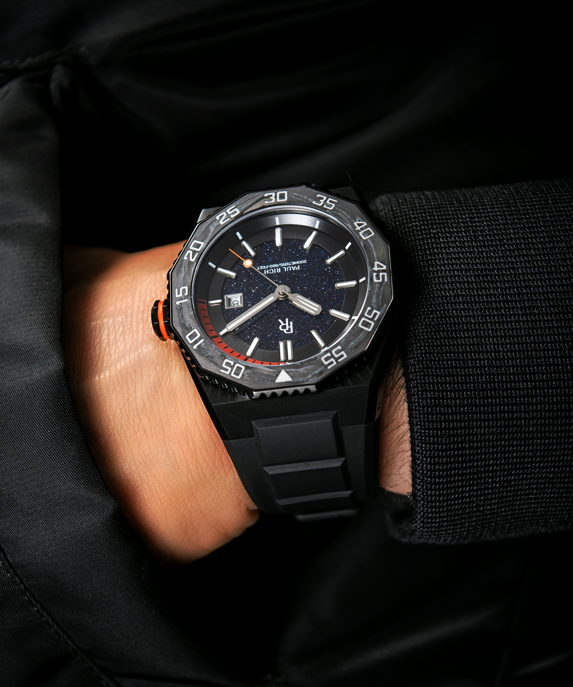 Paul Rich - Wholesale Wrist Watch - Men's - Aquacarbon Pro Shadow Black - Aventurine5