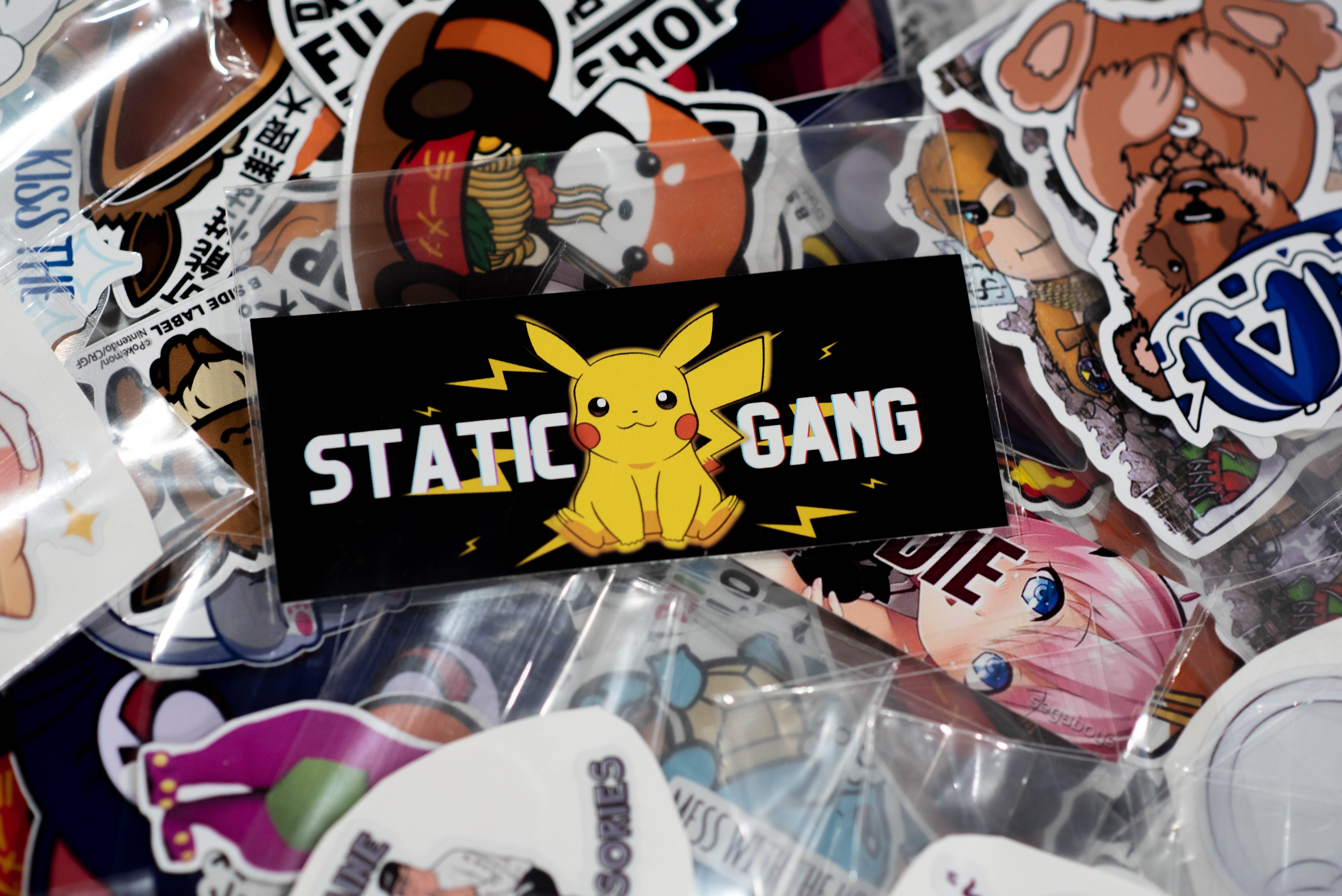Unhinged Sticker Co. - Wholesale Sticker - Static Gang Pokemon Sticker0