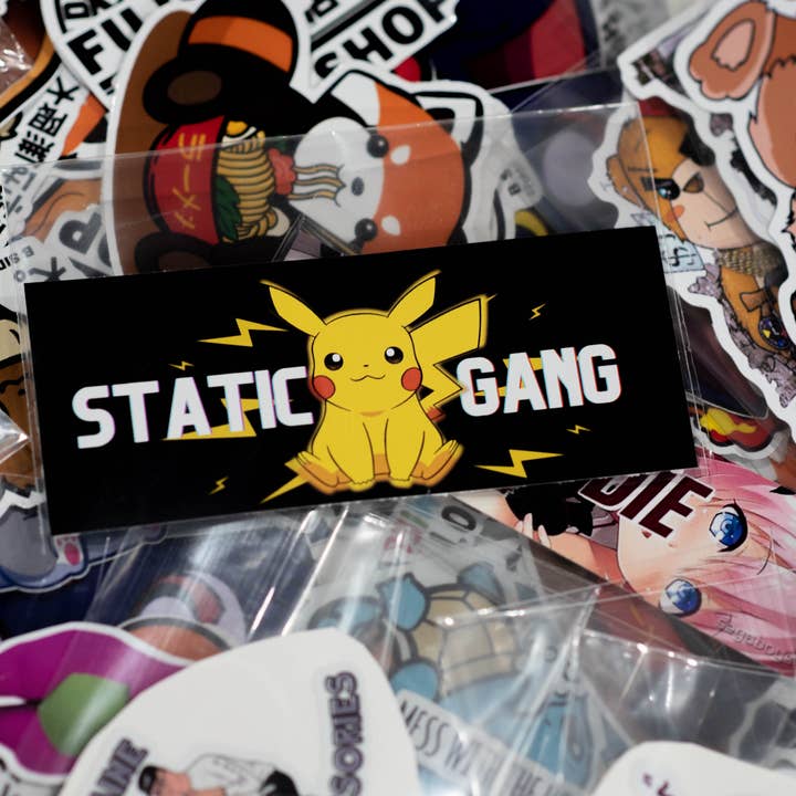 Static Gang Pokemon Sticker for wholesale by Unhinged Sticker Co.