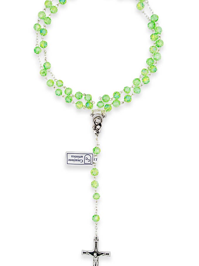 Rosenkranzperlen aus Jadeglas für den Großhandel von Village Gift Importers