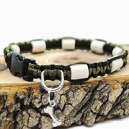 Colar anti-carrapatos em cerâmica EM | Laissedewouf Bi-color por atacado de Laisse de wouf