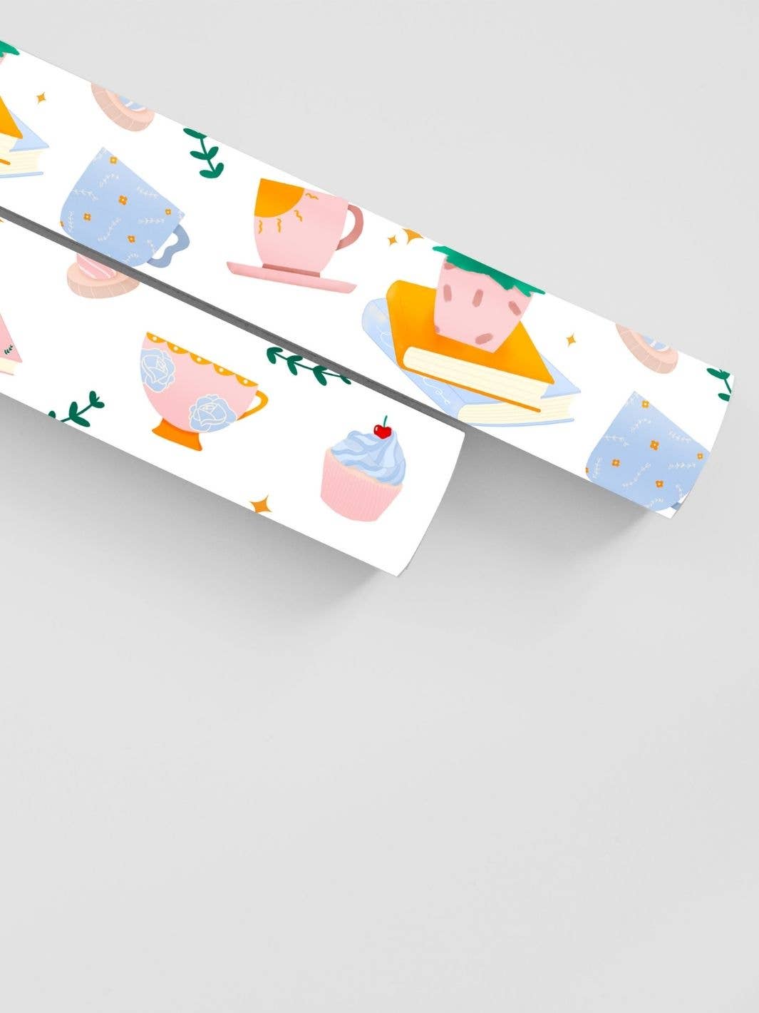 Curlicue – wholesale Flat wrap – Reader's Delight wrapping paper - sustainable & eco-friendly3