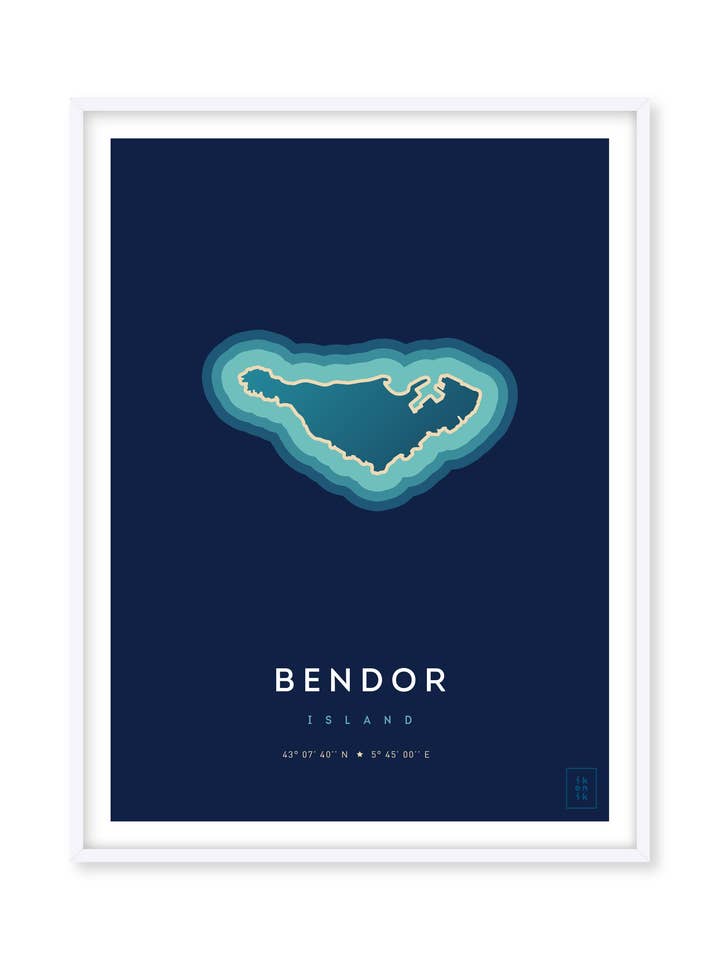 Island of Bendor poster for wholesale by ikonik