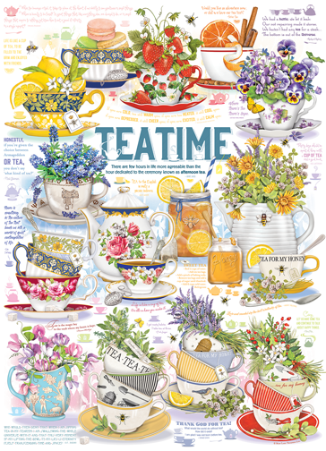 Cheatwell Games – wholesale Puzzle – Adult – Tea Time 1000 Piece Jigsaw Puzzle + Poster1