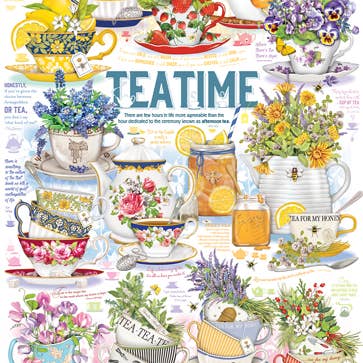 Cheatwell Games – wholesale Puzzle – Adult – Tea Time 1000 Piece Jigsaw Puzzle + Poster1