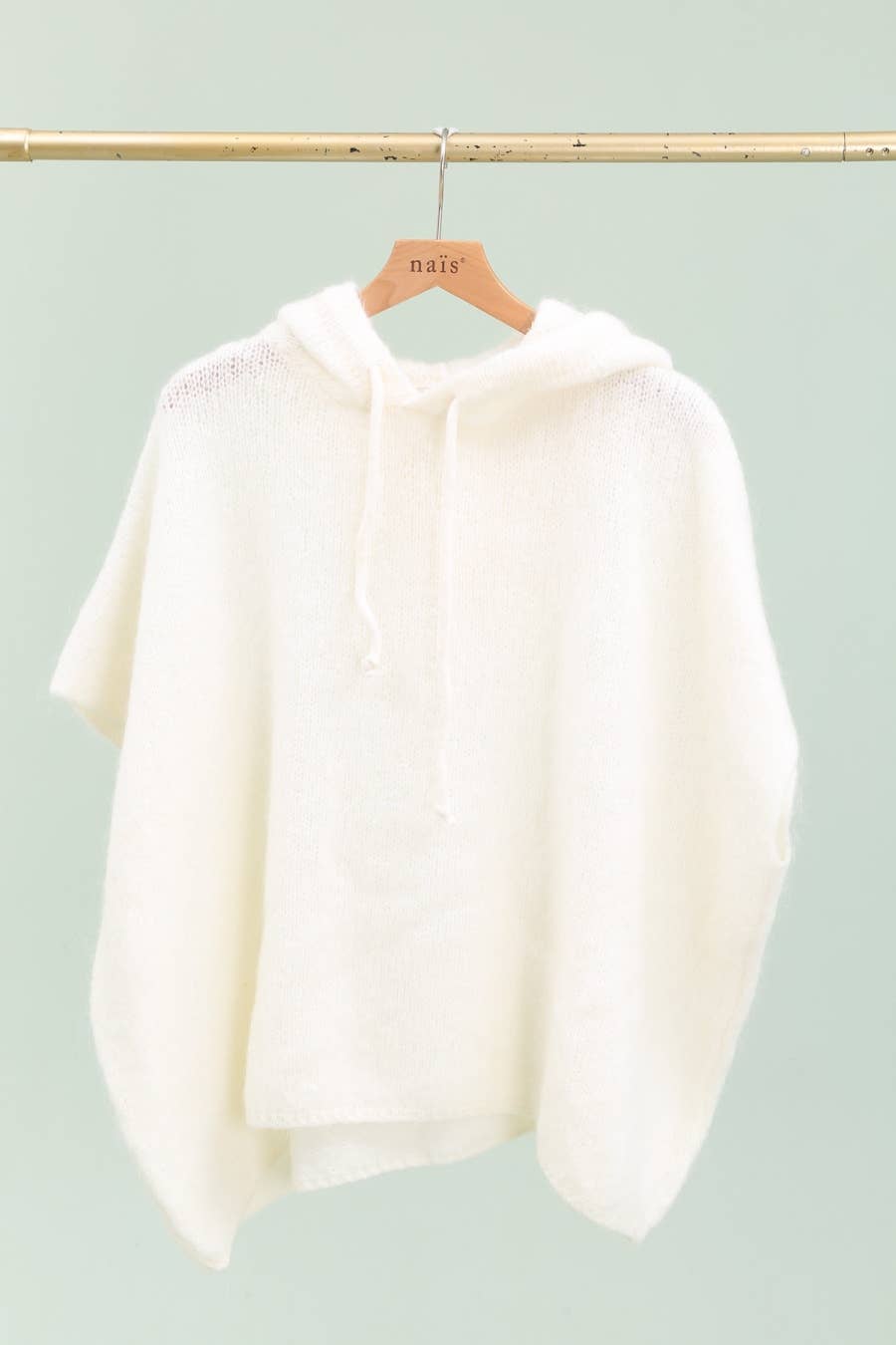 NAÏS PARIS - Wholesale Poncho - Women's - Mohair and wool hooded poncho sweater5