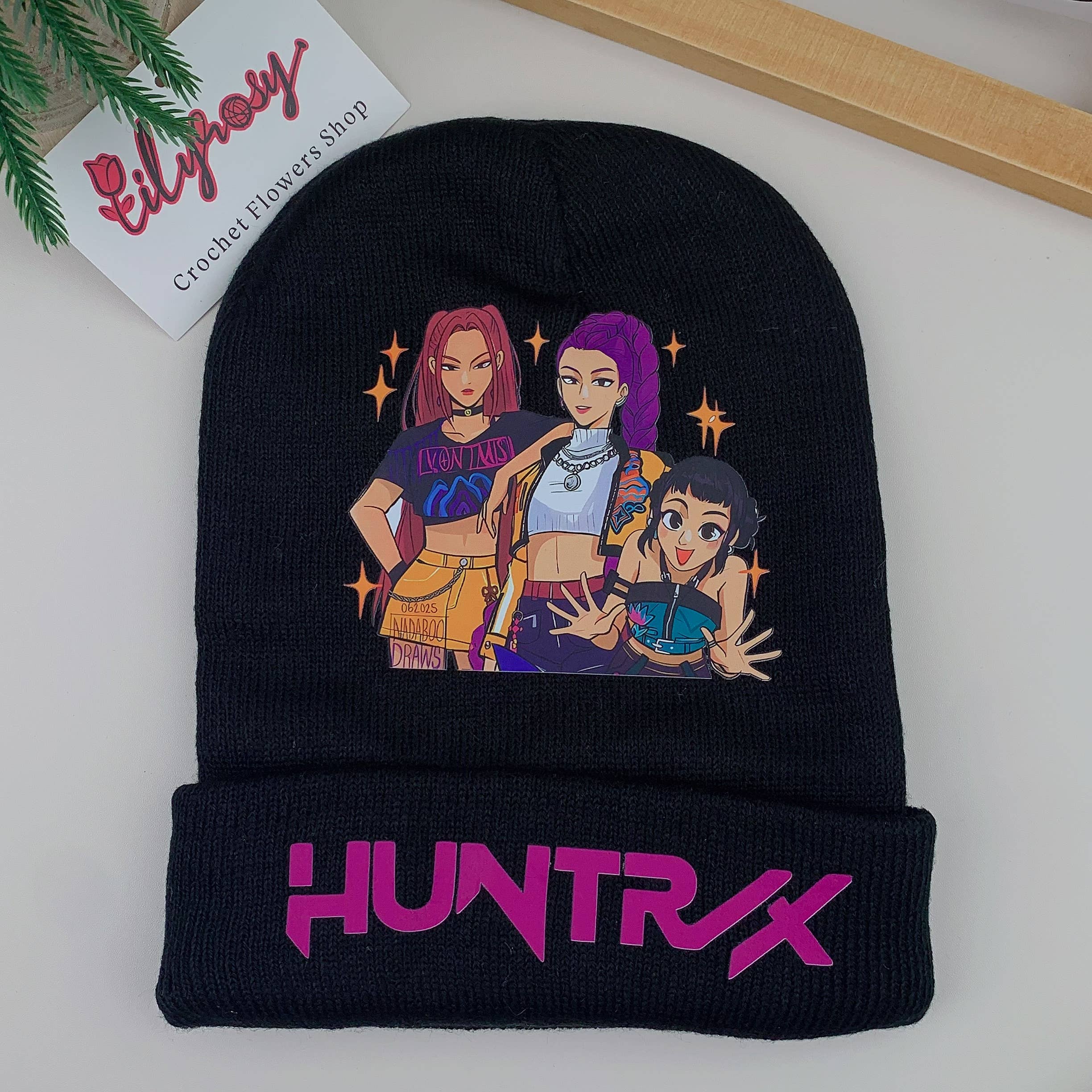 Lilyrosy（Duty free) - Wholesale Beanie - Kids - K-POP Demon Hunters Custom Knit Beanie,Adult & Kids Friendly21