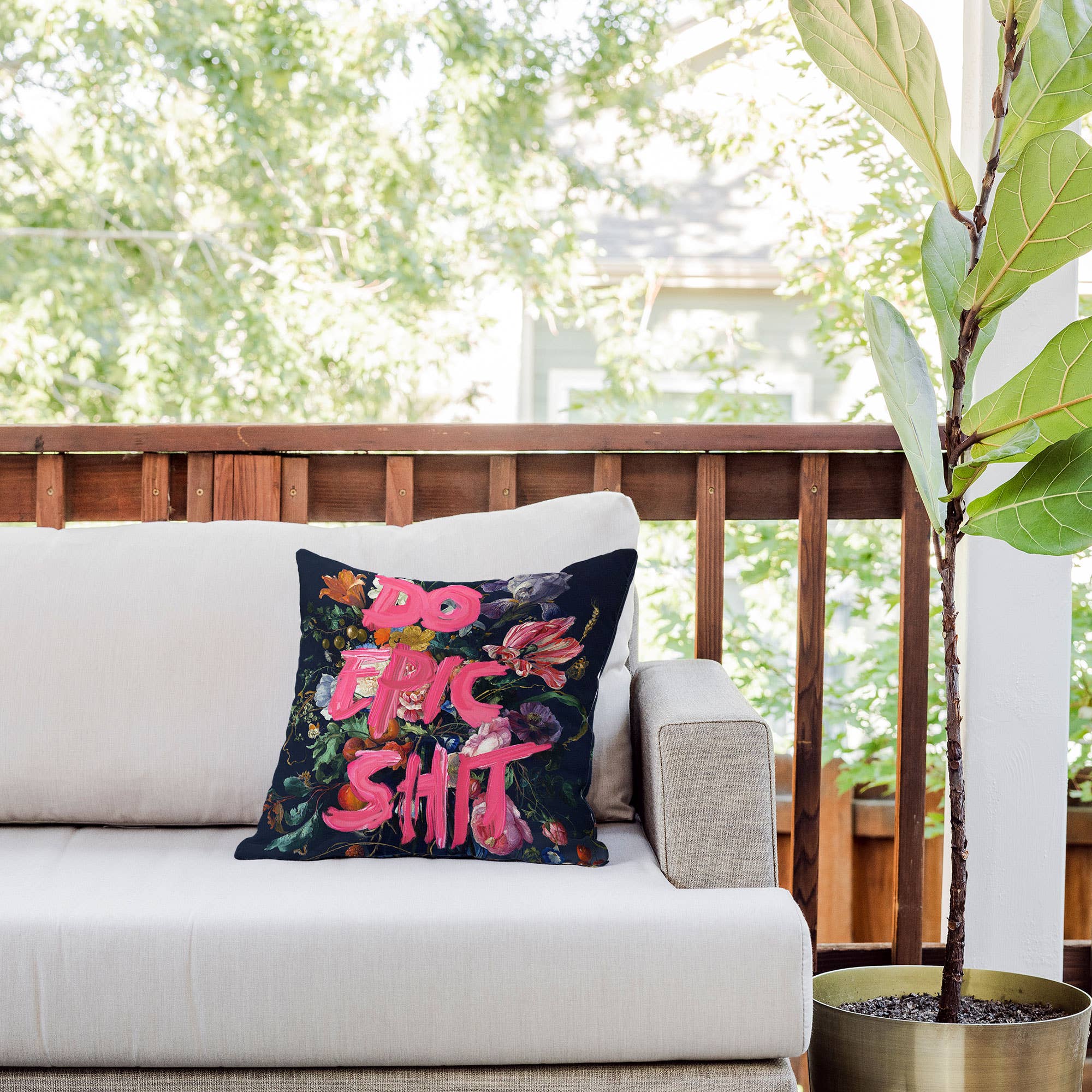 Deny Designs - Wholesale Throw/Decorative Pillow - Jonas Loose Do Epic Shit Throw Pillow1