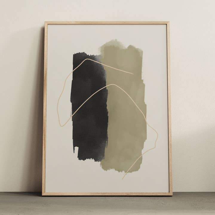 Abstract Art Print: Muted Colors, Minimalist Home Decor for wholesale by Sun to Sea