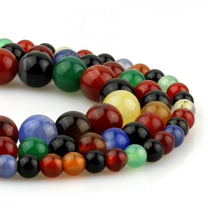 Colorful Agate Bead Strands for wholesale by UniArt
