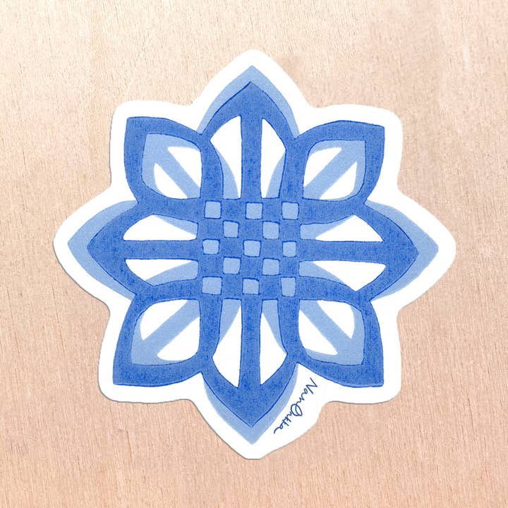 Stillness Diecut Sticker for wholesale by Nan Onkka Prints