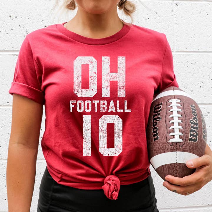 T-Shirt manches courtes OHIO FOOTBALL T-shirt graphique à manches courtes pour la vente par Shamaim