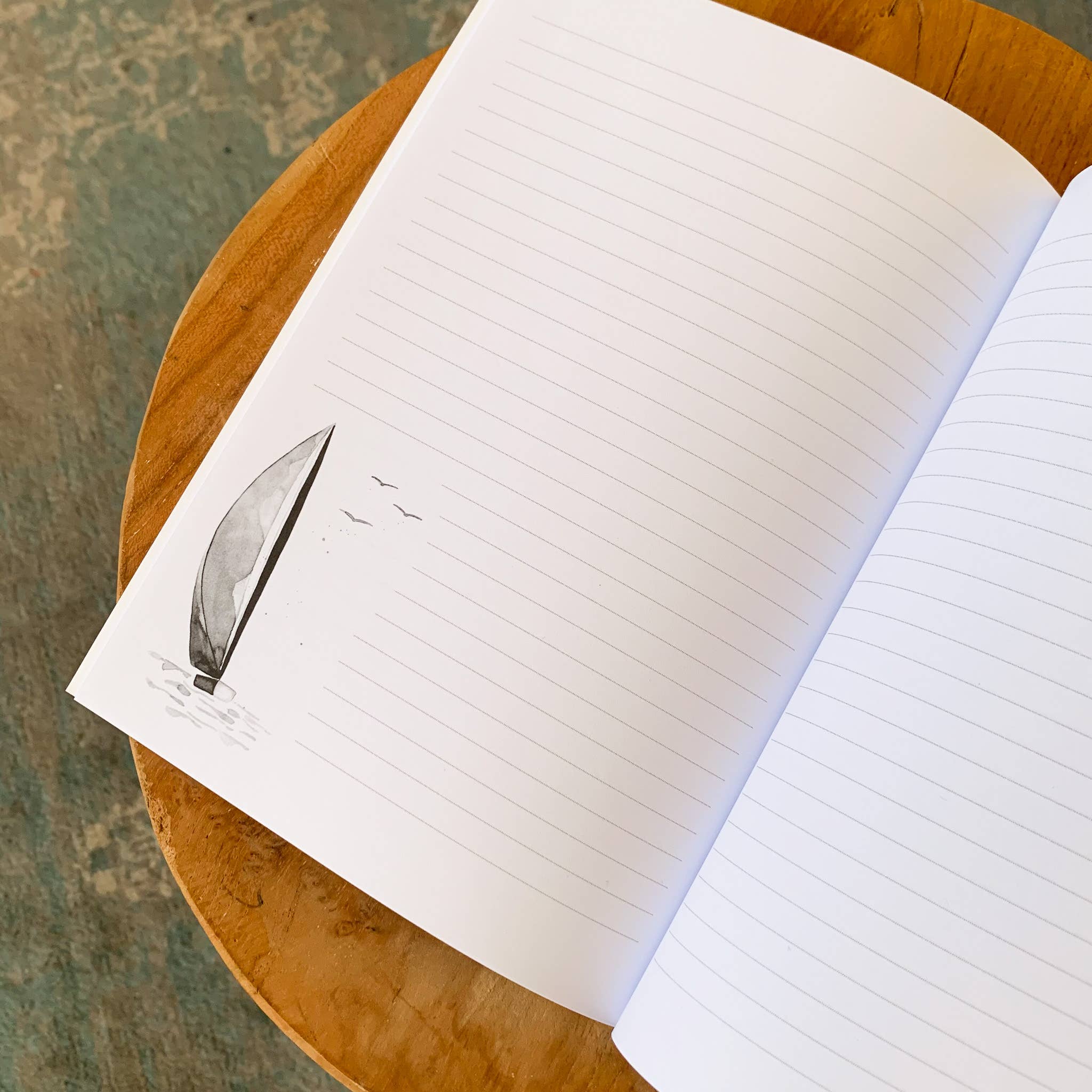 Bleu Coquille - Wholesale Notebook - Stationery Notebook A5 - Feuillages 🌿7