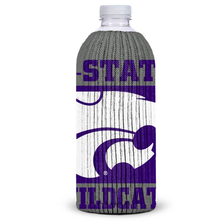 NCAA Kansas State Knit Bottle Cooler - Bottle Koozie for wholesale by Majestic Sports