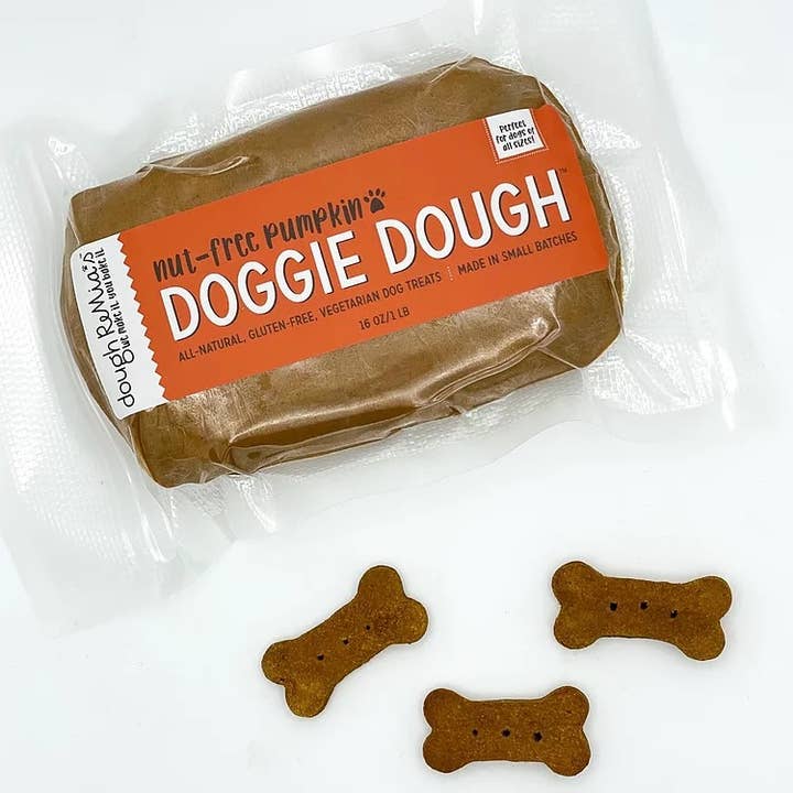 Nut-Free Pumpkin Doggie Dough for wholesale by Dough ReMia's Doggie Dough