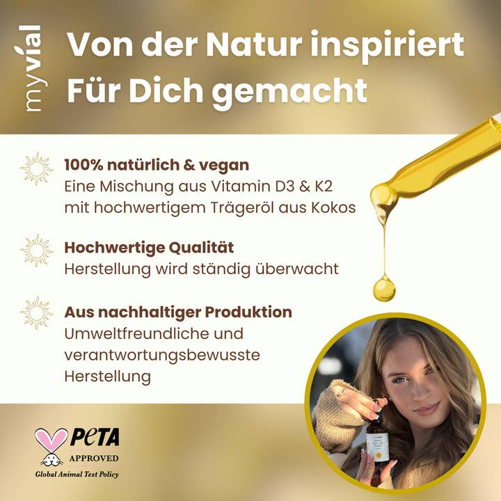 myvial – Engroshandel Kosttilskud og vitaminer – Vitamin D3 + K2 dråber
