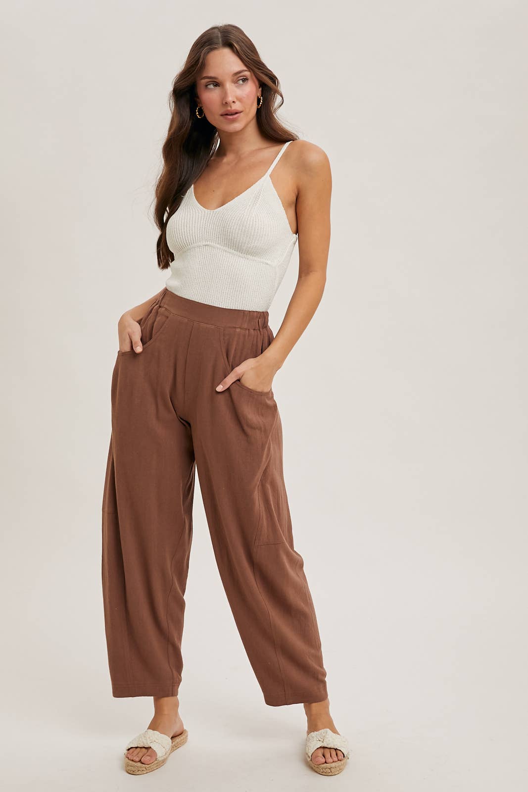 Bluivy - Wholesale Pants - Women's - RELAXED BARREL PANTS WITH POCKETS5