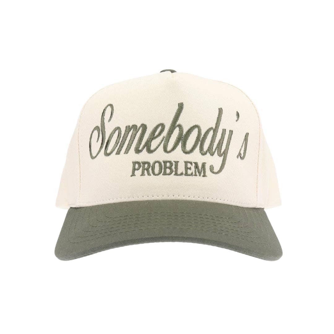 Stitch Your Style - Wholesale Trucker Hat - Unisex - Somebody's Problem Embroidered Trucker Hat5