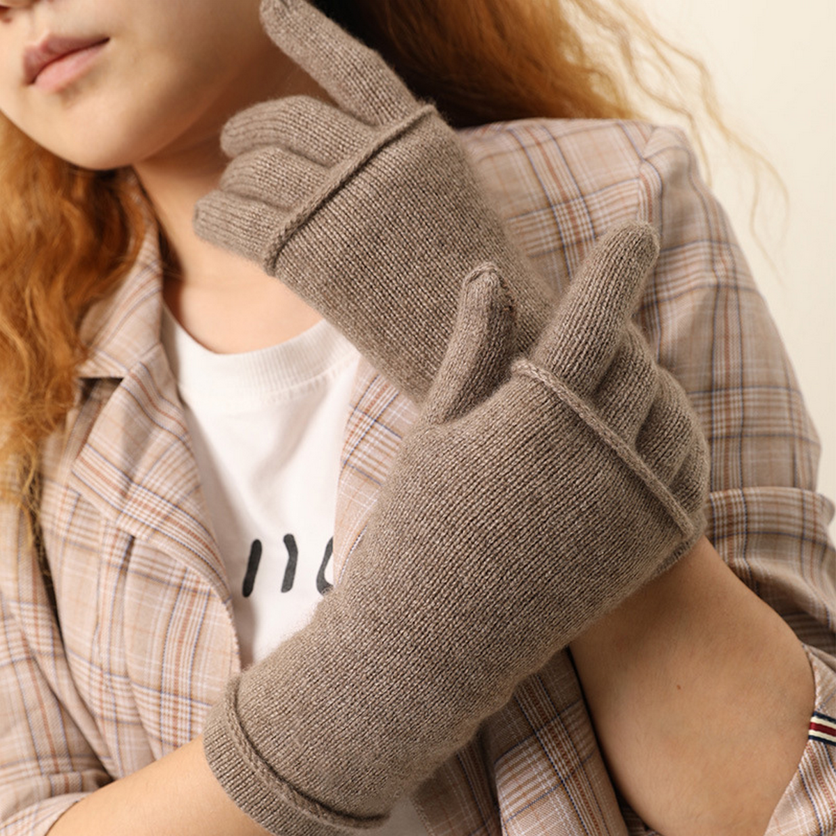 ACCITY - Wholesale Gloves - Women's - 2-in-1 Cashmere Gloves – Full Finger Touchscreen_CWAG05309