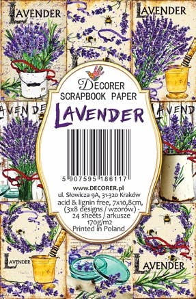 DECORER – wholesale Scrapbook – Lavender - MINI Scrapbook Paper2