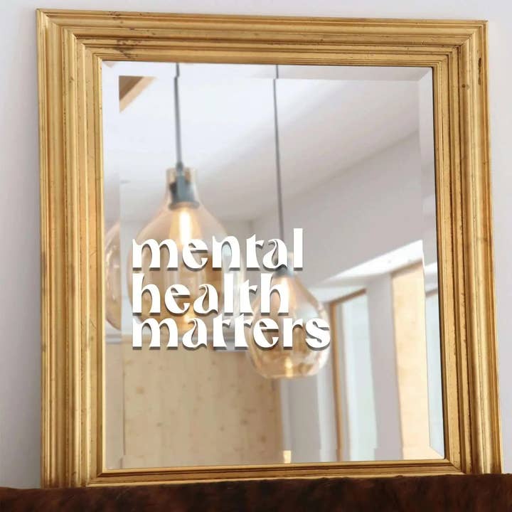 Mental Health Matters Vinyl Decal - 8 Inches for wholesale by Golden Paper Goods