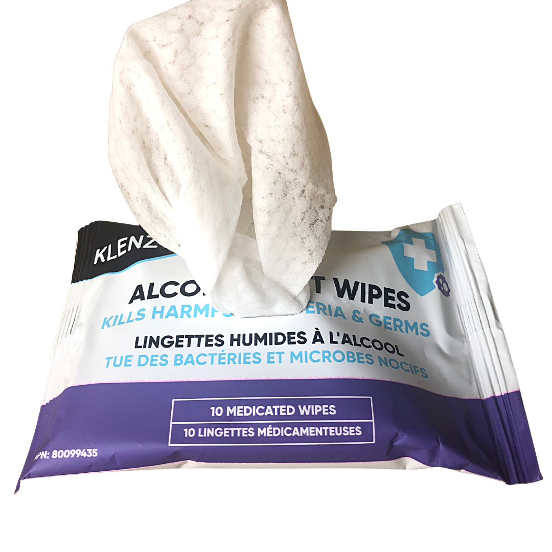 Klenzy - Vente Lingettes visage et corps - Lingettes désinfectantes hydratantes - lot de 101