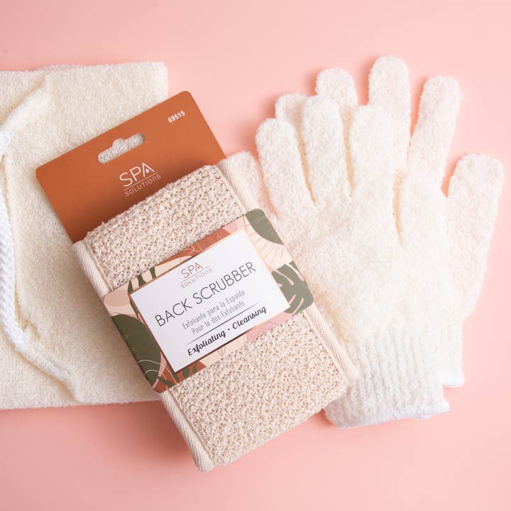 Spa Essentials Exfoliating Scrubbers for wholesale by OBX Prep