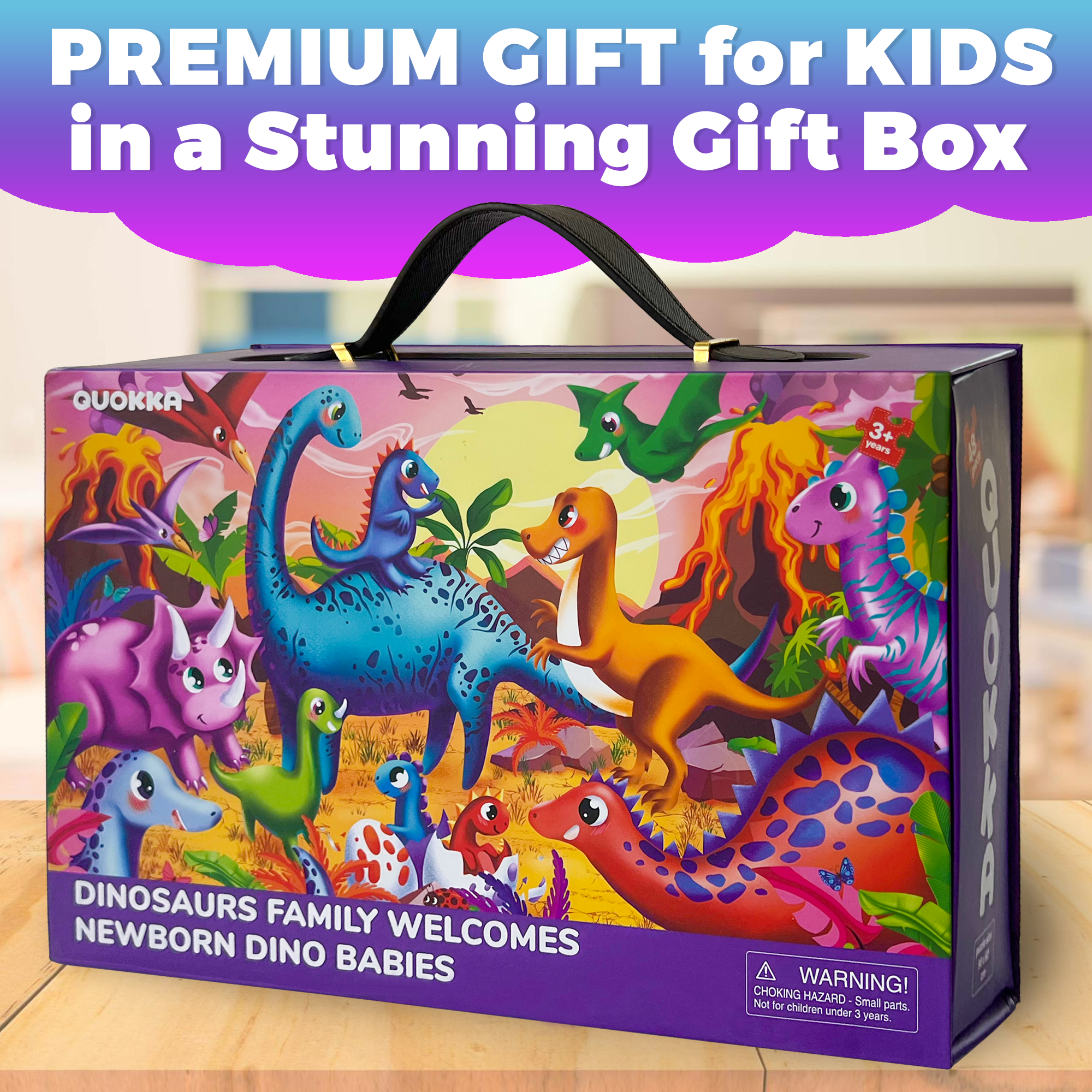 QUOKKA - Wholesale Puzzle - Kids - Dino Giant Floor Puzzles for Kids | 48 pieces1