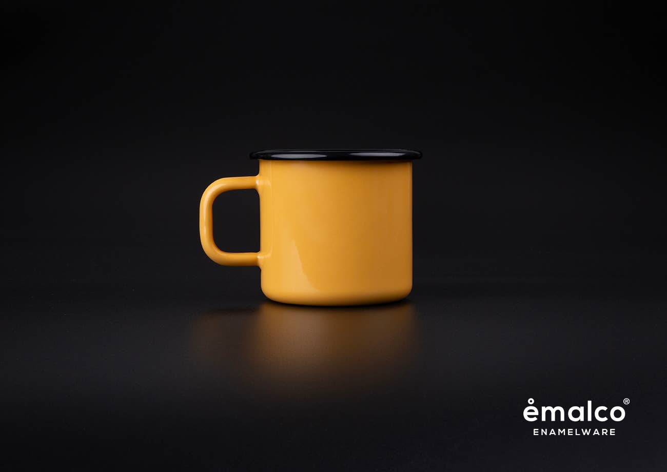 Emalco Enamelware - Wholesale Coffee Mug - 13.2 oz Custom Enamel Mug with Your 2 Designs - 96 pcs9