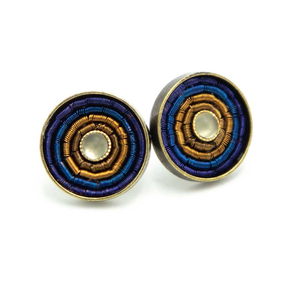 Sergio Engel jewellery – Brincos de pino por atacado – Brincos coloridos antigos Índia 0424