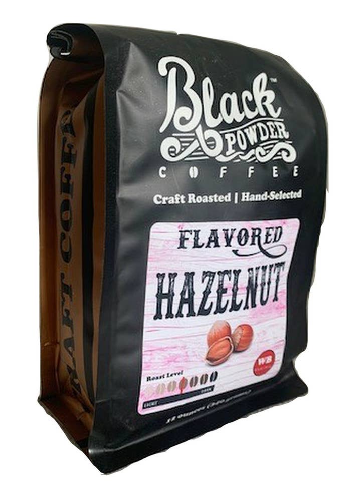 Hazelnut Flavored Coffee for wholesale by Black Powder Coffee