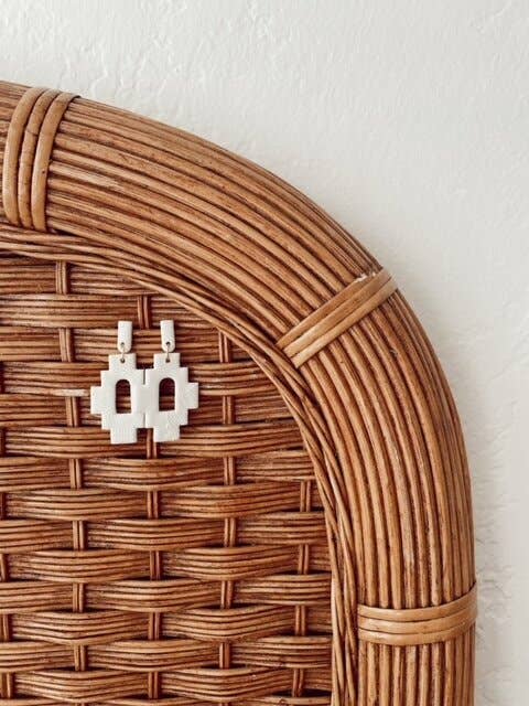 Lucia In Jungle Leaf Textured White for wholesale by Terra•Cotta