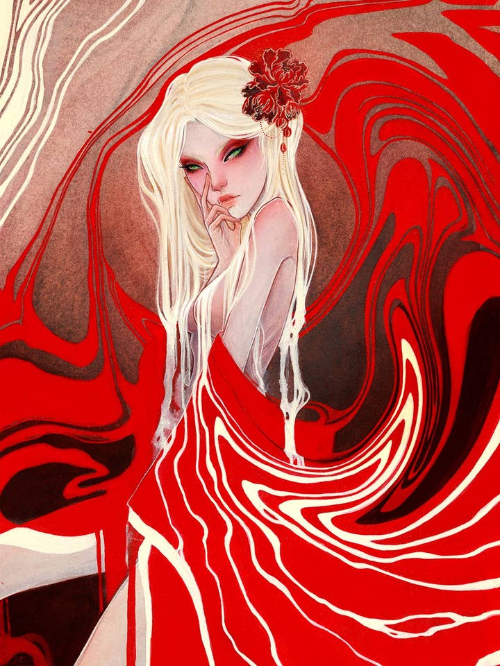 Un pacte de sang dans son sillage || Édition ouverte Giclée pour la vente par Oscen || Nen Chang & Liz Tecca