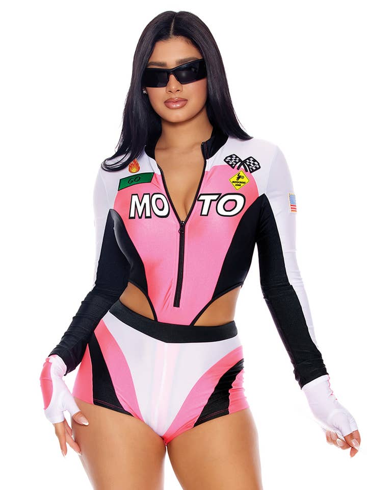 Moto Mami Sexy Motocross Racer Costume for wholesale by Forplay Inc.