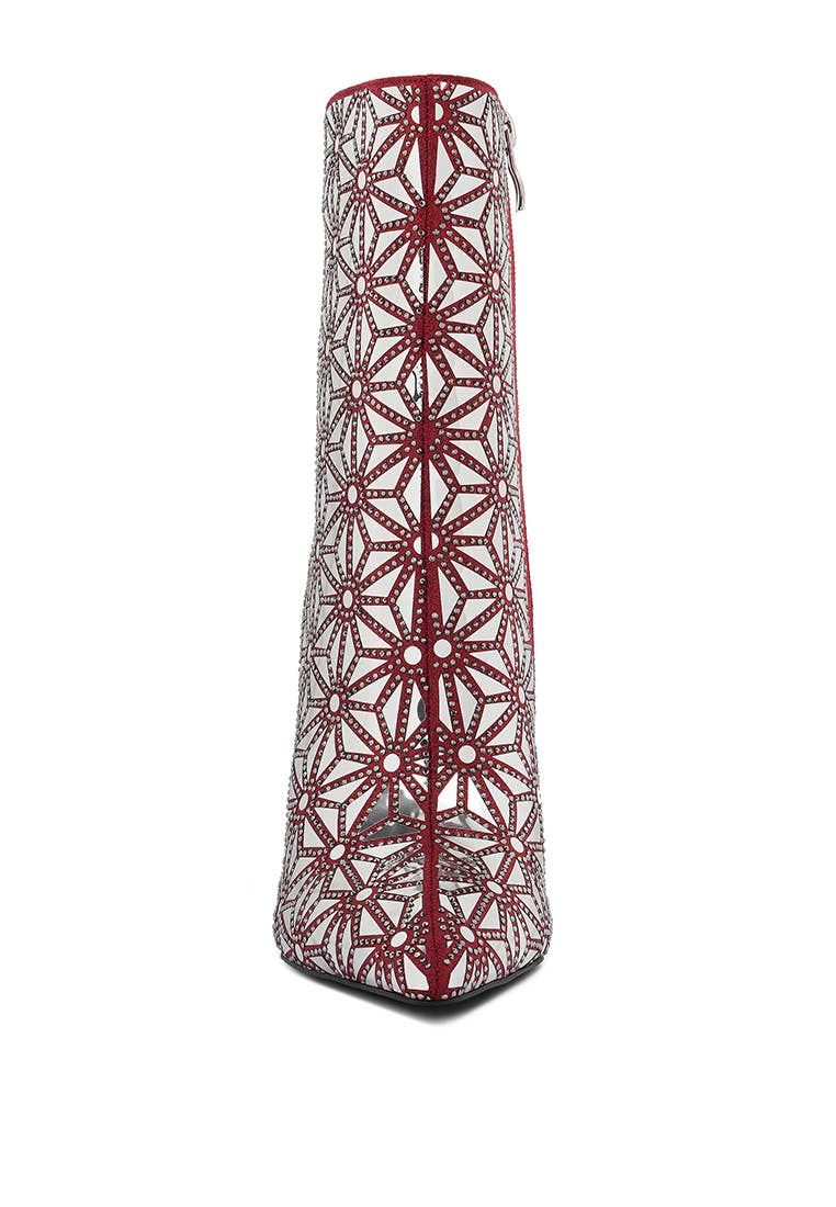 Rag Company - Wholesale Boots - Women's - Precious Mirror Embellished High Ankle Boots4