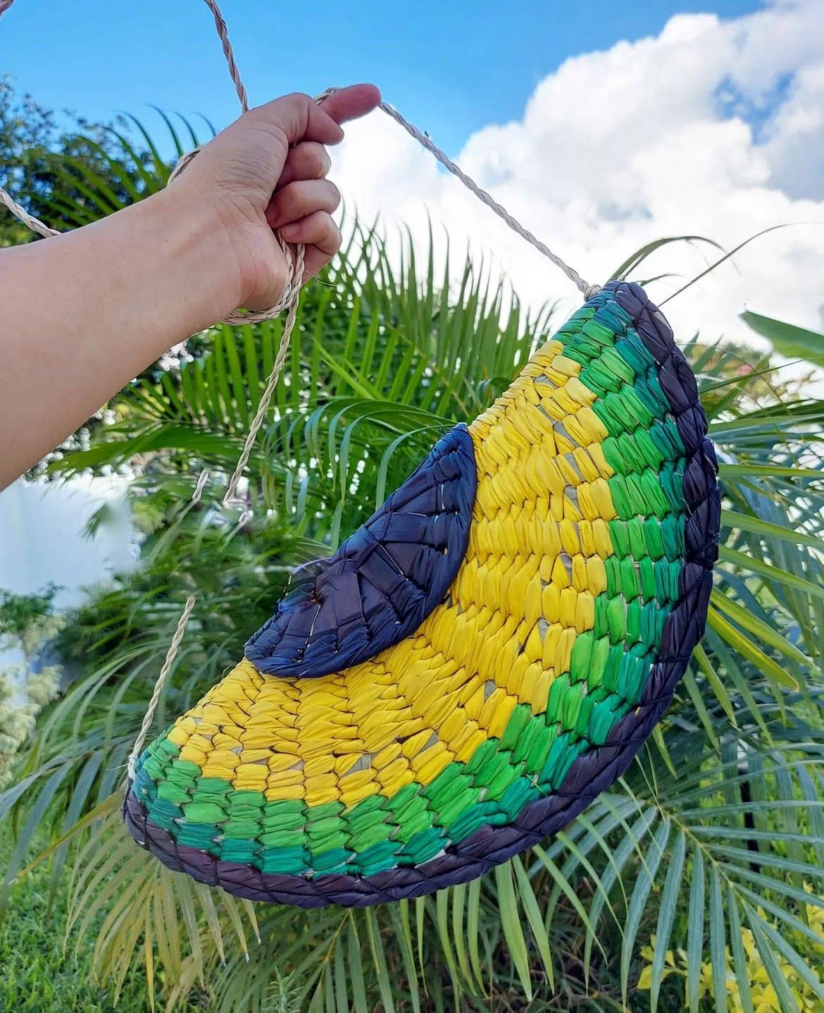 The Faria - Venta al por mayor Bandolera - Mujer - Bolsa de pajita de aguacate/bolsa de aguacate1