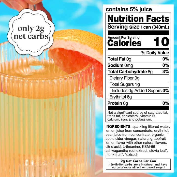 Moment - Wholesale Soda/Carbonated Drink - grapefruit lemonade 12 cans4