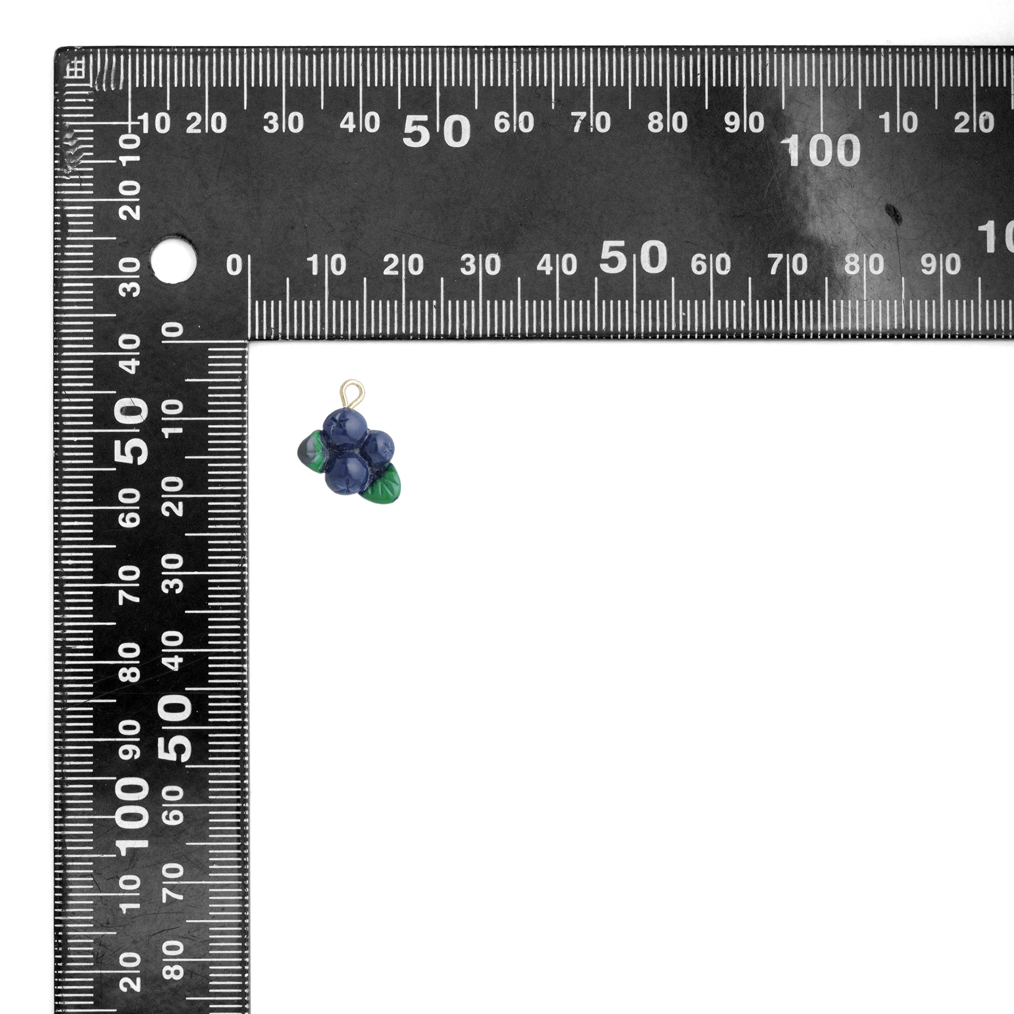 BestBeads&Beyond - Wholesale Individual Charm/Pendant - Cute Enamel  Blueberry Charm Pendant, fruit charm, Sku#LK12443