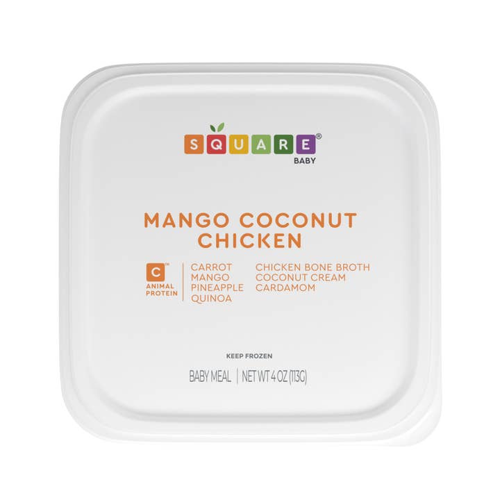 Square Baby - Wholesale Baby Food - Mango Coconut Chicken1