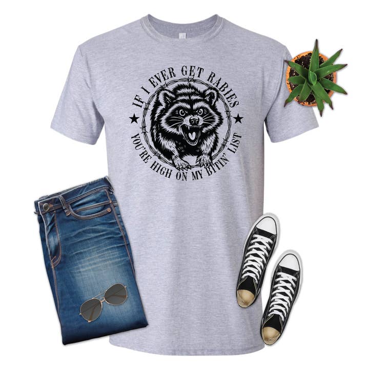 Hoch auf der Beißliste, Waschbär, Unisex, Shirt, T-Shirt für den Großhandel von 316 Legacy LLC