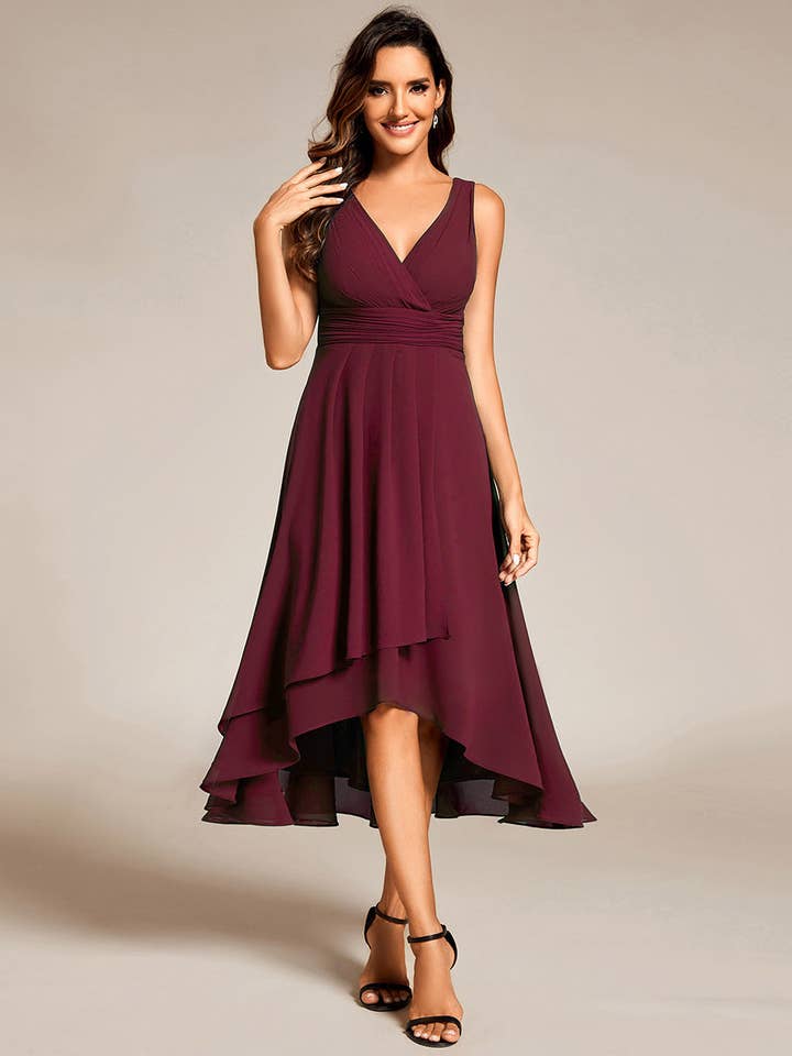 Ever-Pretty – wholesale Dress – Women's – Empire Waist V Neck Strapless Wedding Guest Dress
