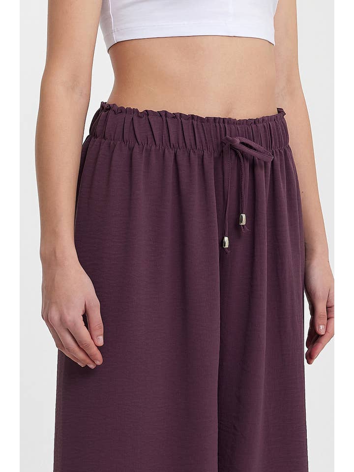 VAV NEW YORK - Wholesale Pants - Women's - Palazzo Pant Wide Leg Solid Color Pant Air Flow2