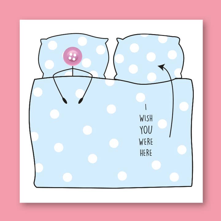 Wish you Were Here Card for wholesale by mrs L cards