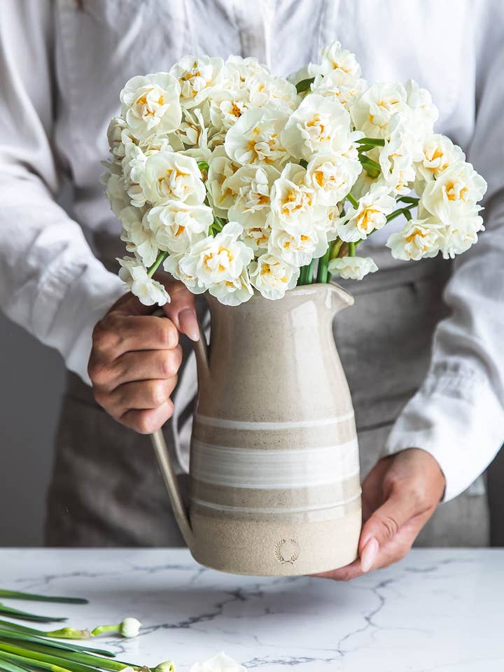 Farmhouse Yellowware Pitcher for wholesale by Farmhouse Pottery