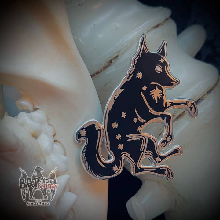 Canis Major Hard Enamel Pin for wholesale by Bat In Your Belfry
