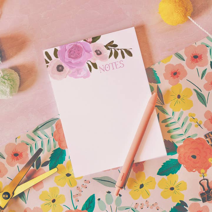 Bloco de notas com bouquet de rosas por atacado de Julie Bluet